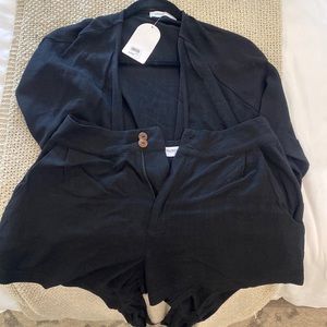 Fletcher Crop + Short Set - Black